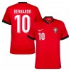 Maglia Portogallo Bernardo 10 Prima Divisa Euro 2024